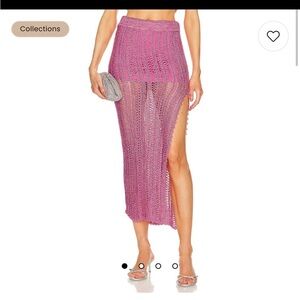 NWT SER.O.YA $288 sandy crotchet knit skirt